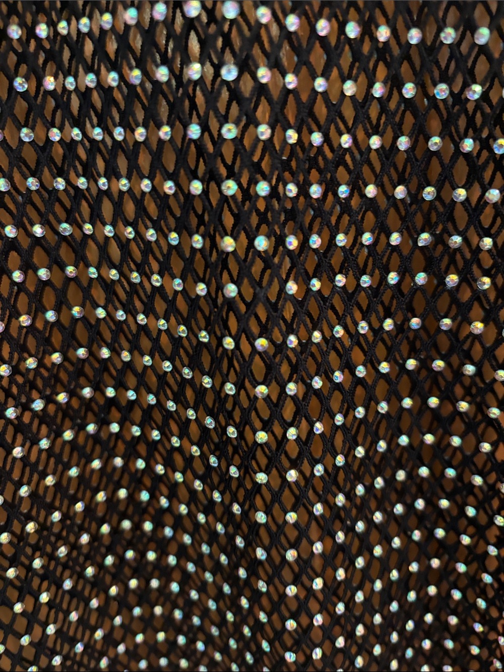 Urban Outfitters Black Rhinestone Mesh Slip Dress - Picture 4 of 6